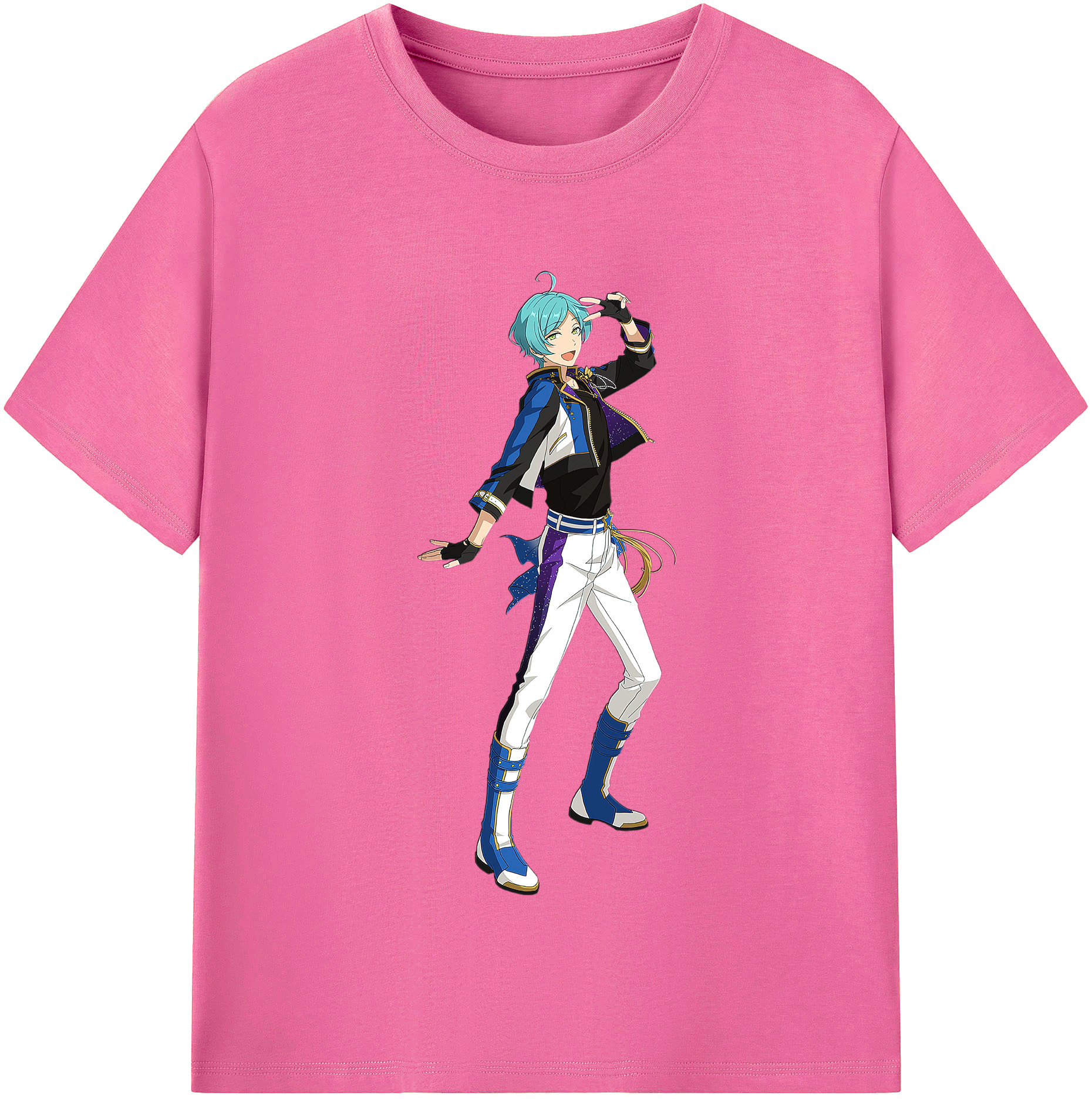 （画像用） あんさんぶるスターズ! Ensemble Stars レディースカジュアルプリントTシャツ（綿100％）
